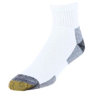 Gold Toe Men's Work Full Cushion Cotton Quarter Socks (6 Pack)